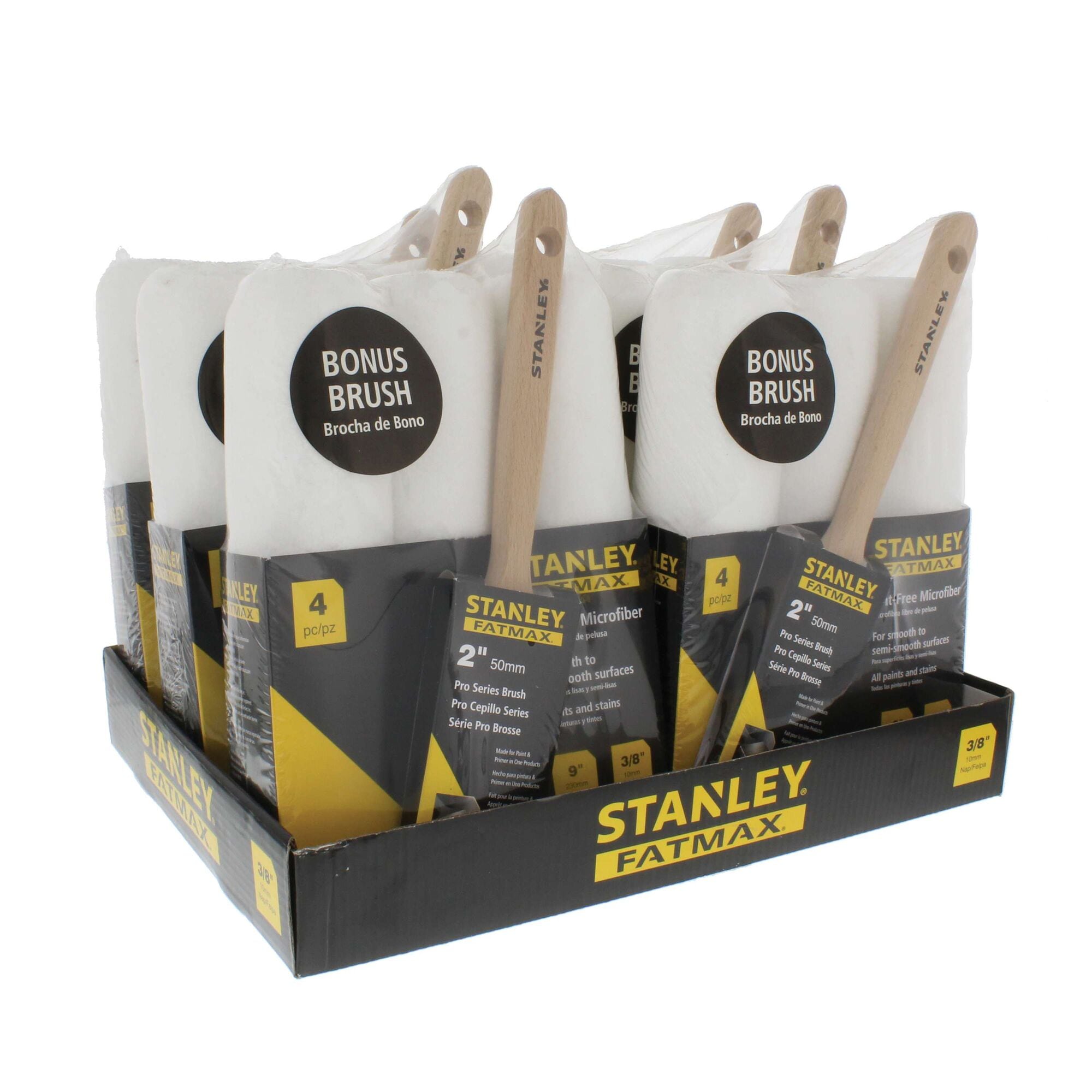 4 pc STANLEY® FATMAX® Professional Roller and Paint Brush Kit thumbnail 6