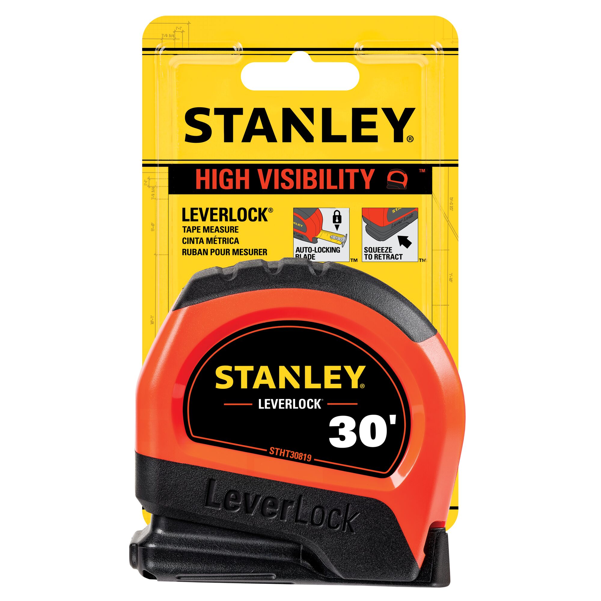 30 ft High-Visibility LEVERLOCK® Tape Measure thumbnail 5