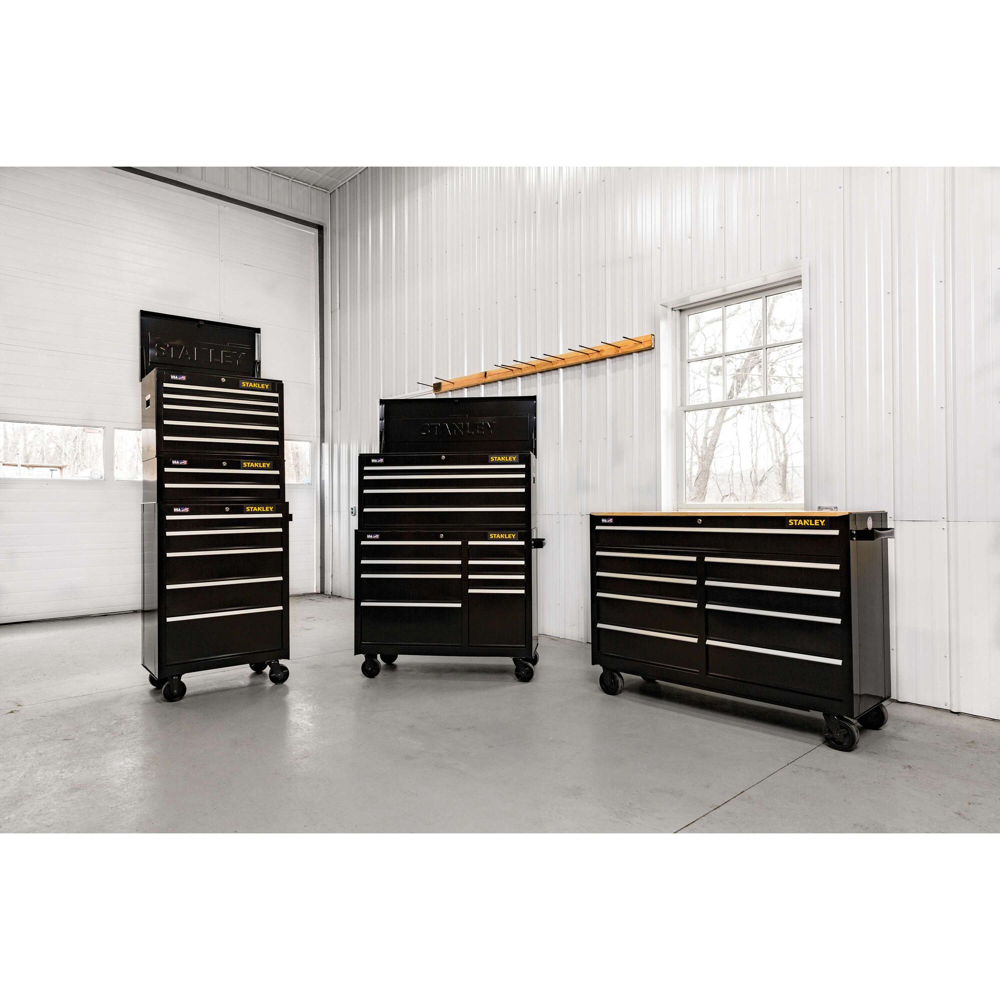 STANLEY® 300 Series 26 in W 2-Drawer Middle Tool Chest thumbnail 9