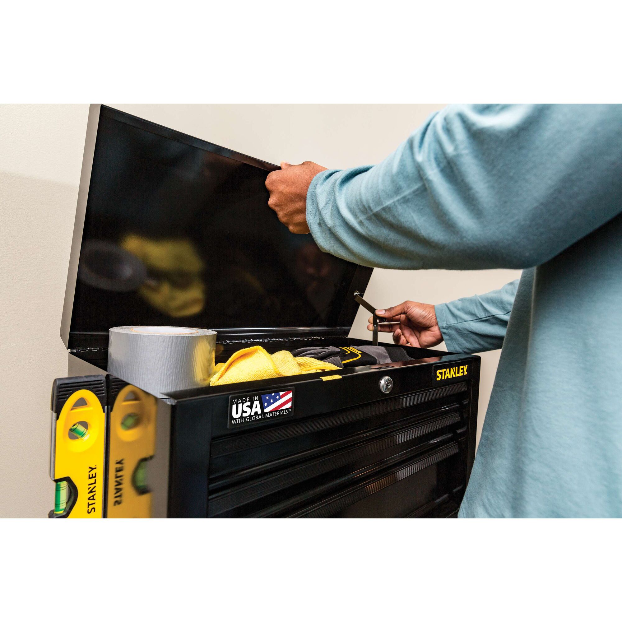 STANLEY® 100 Series 26 in W 5-Drawer Tool Chest & Cabinet thumbnail 12