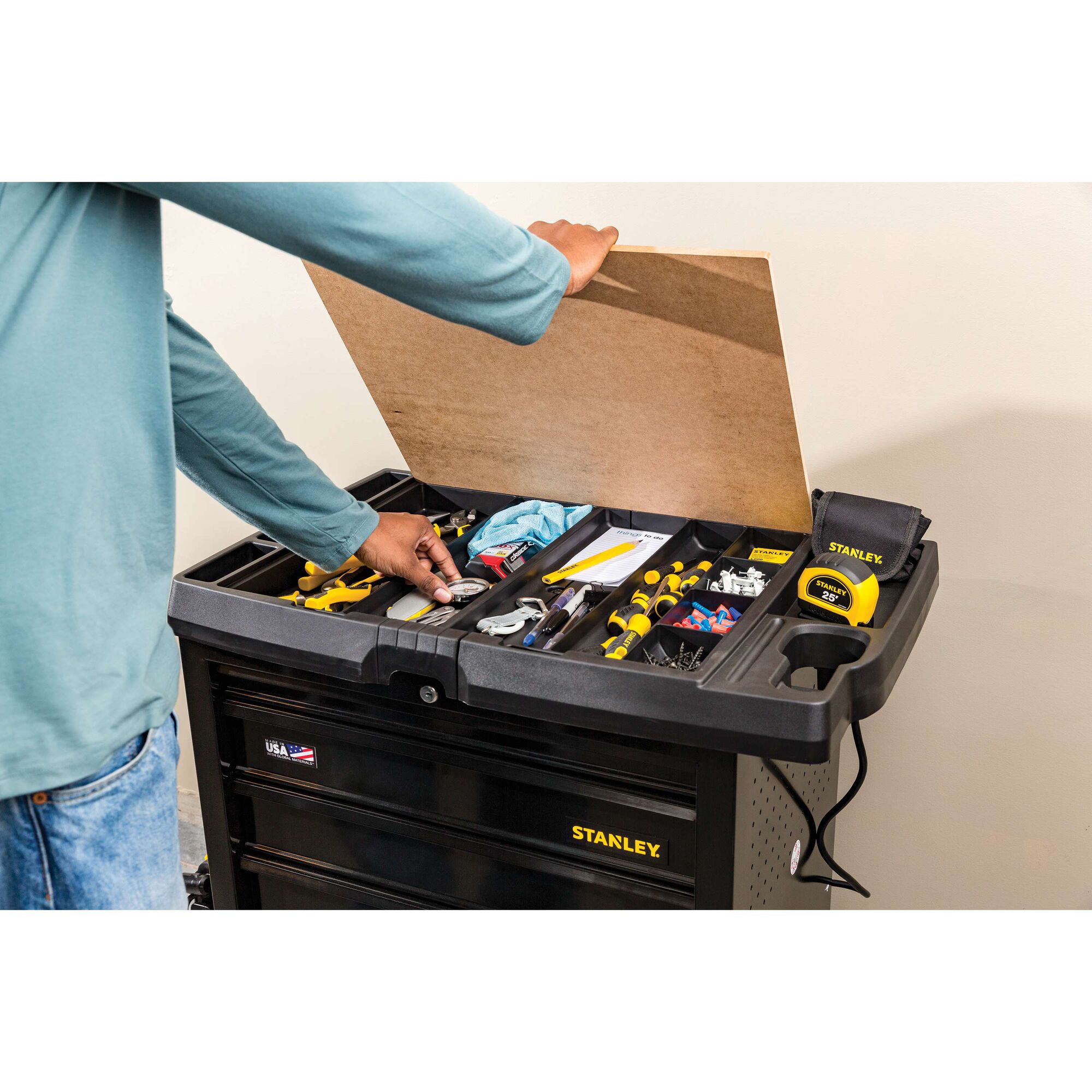 STANLEY® 100 Series 31 in 5-Drawer Mobile Workbench thumbnail 7