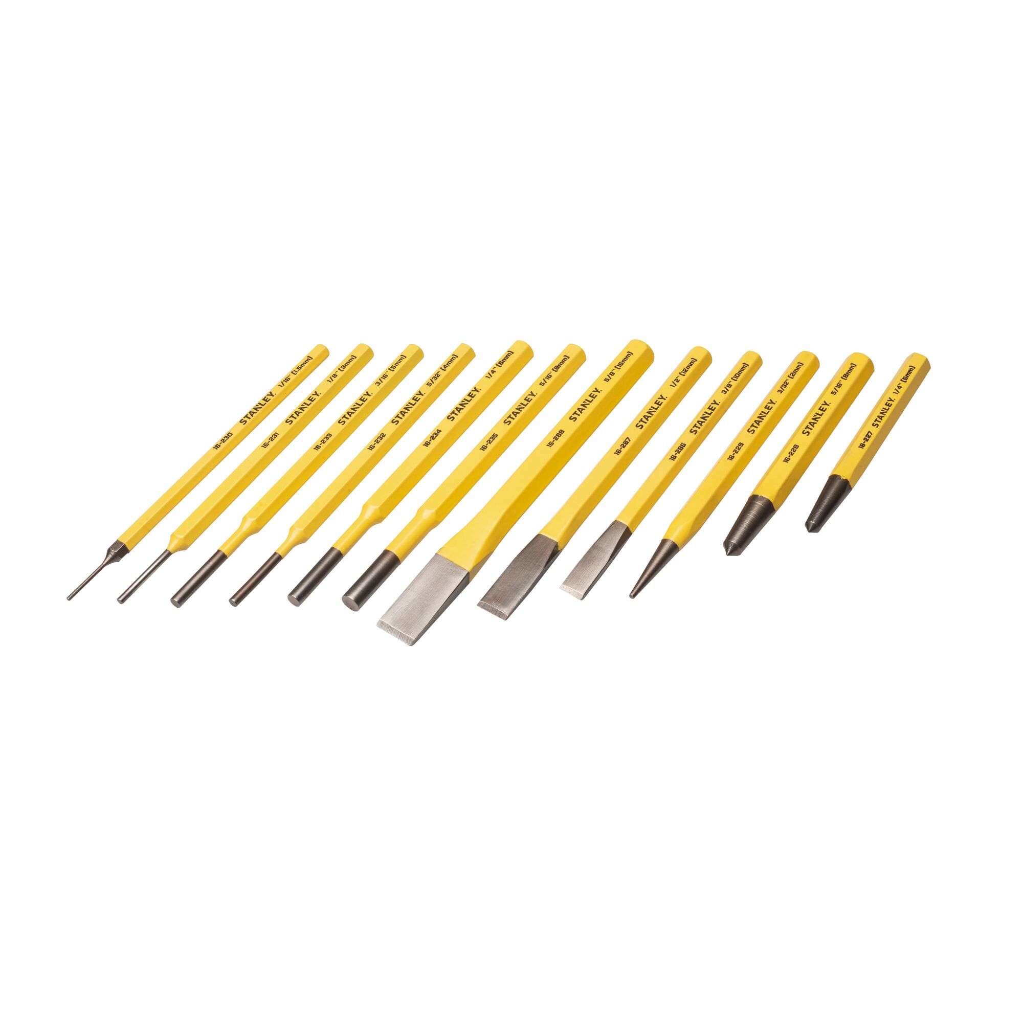 12 pc STANLEY® FATMAX® Punch and Chisel Set