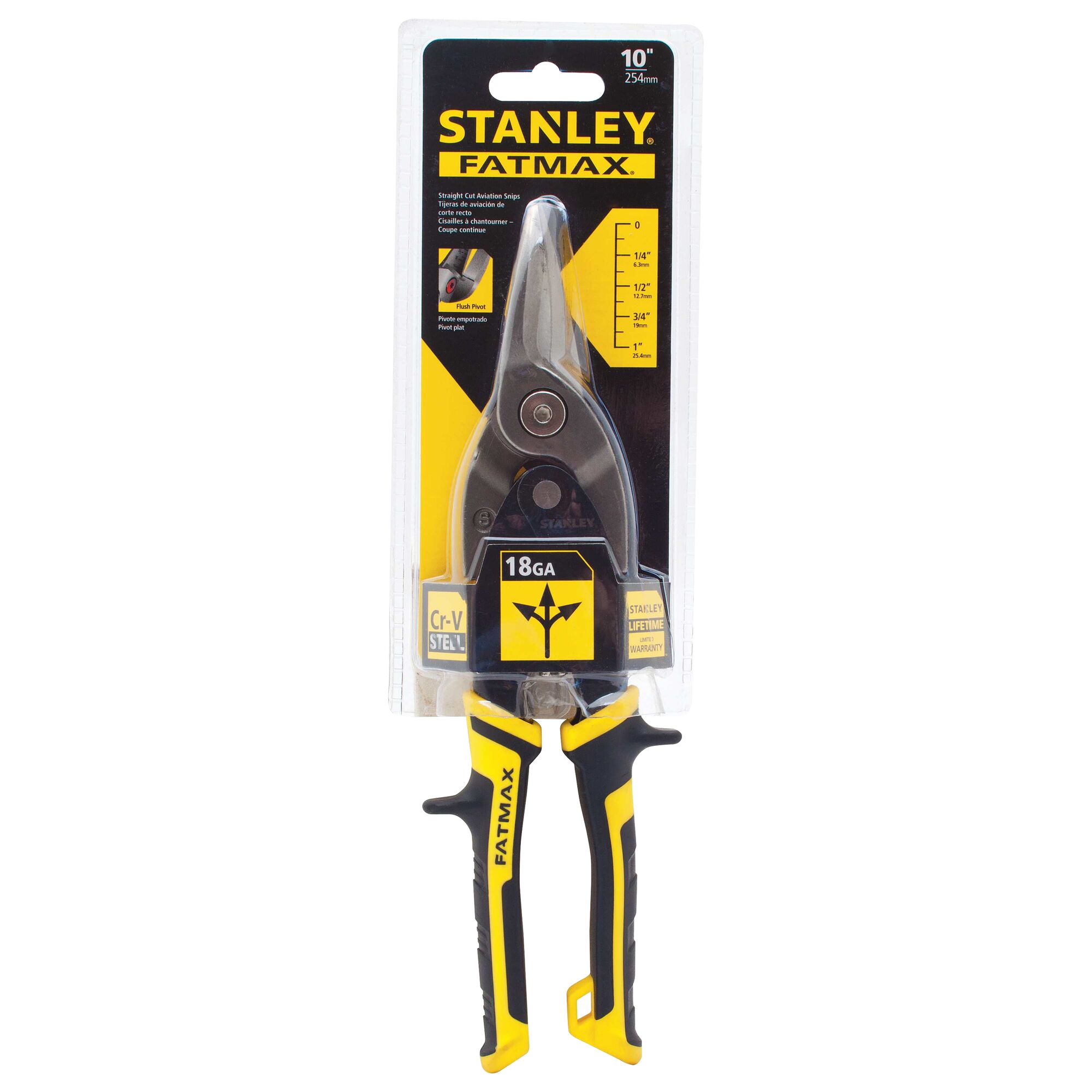 Stanley 014206 FatMax Xtreme Aviation Snip with Straight Cut 