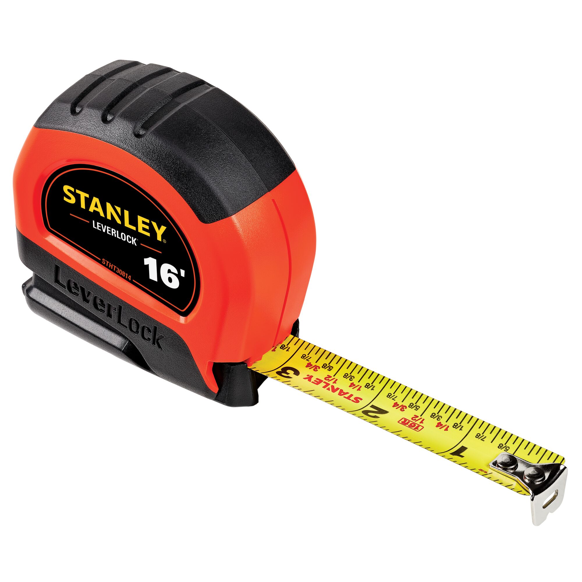 Stanley 16 ft High-Visibility LEVERLOCK Tape Measure