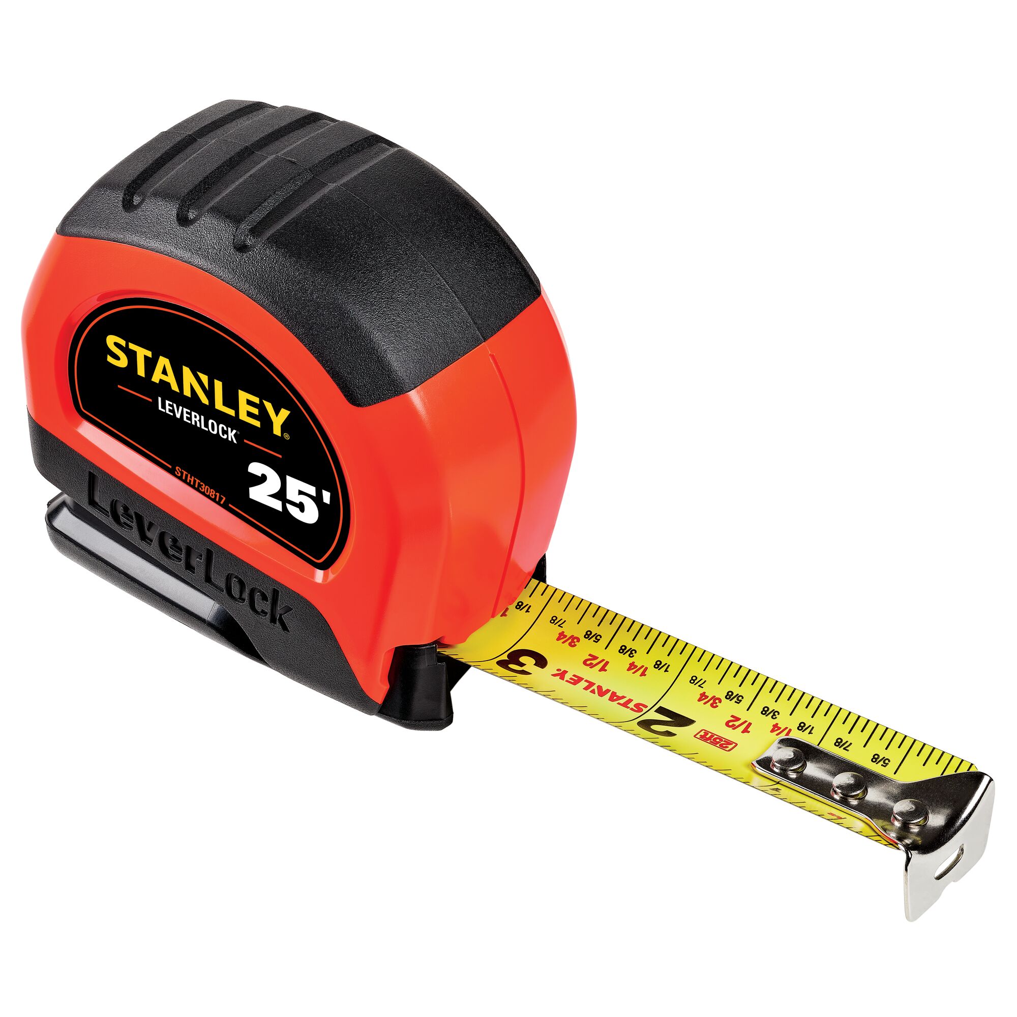 25 ft High-Visibility LEVERLOCK® Tape Measure | STANLEY