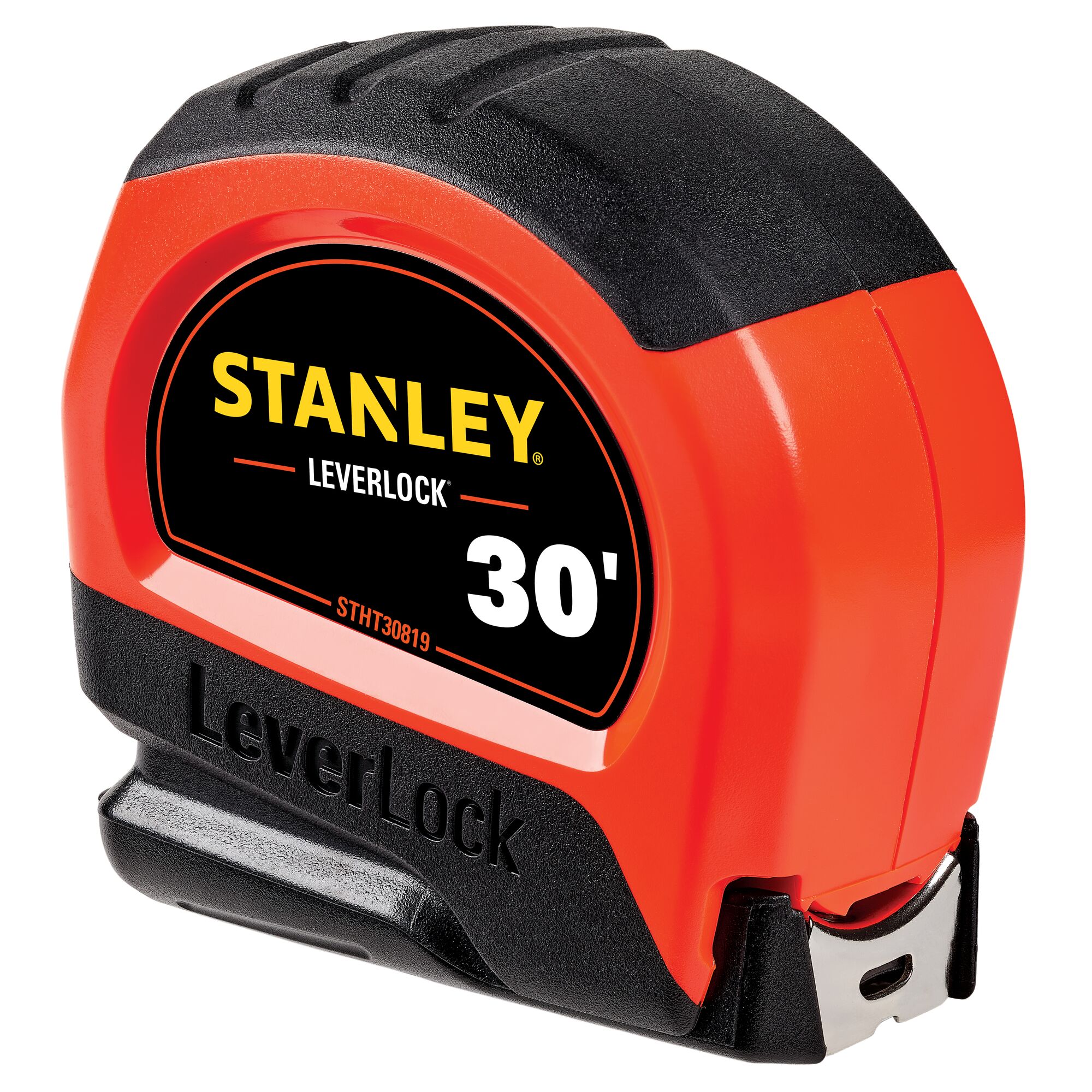 Stanley 30 ft High-Visibility LEVERLOCK Tape Measure