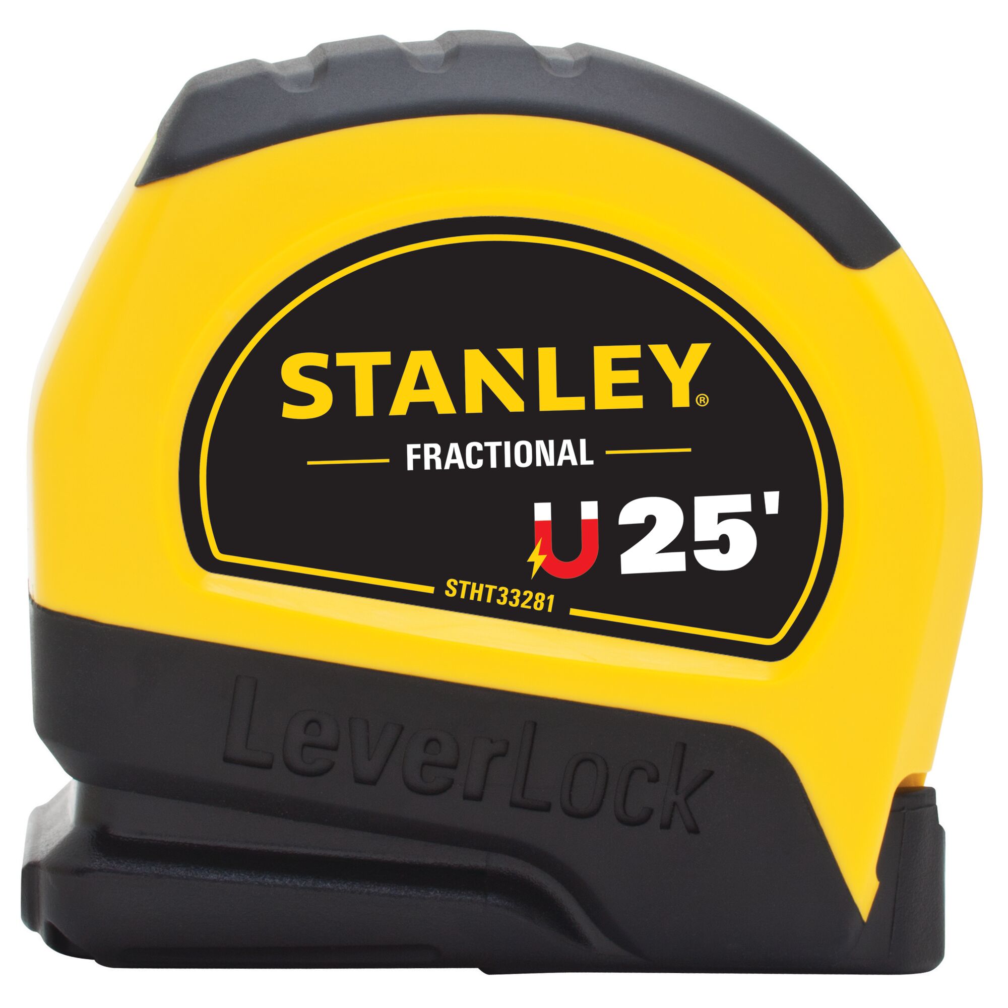 25 ft Magnetic Tip/Fractional Read LEVERLOCK® Tape Measure
