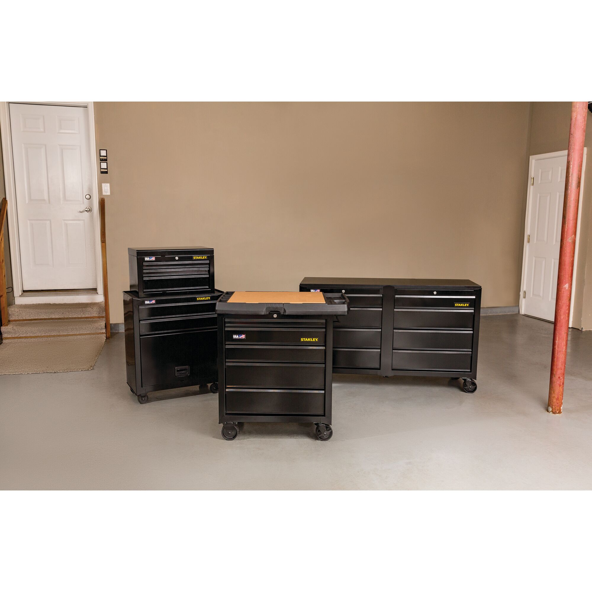 STANLEY® 100 Series 26 in W 5-Drawer Tool Chest & Cabinet | STANLEY