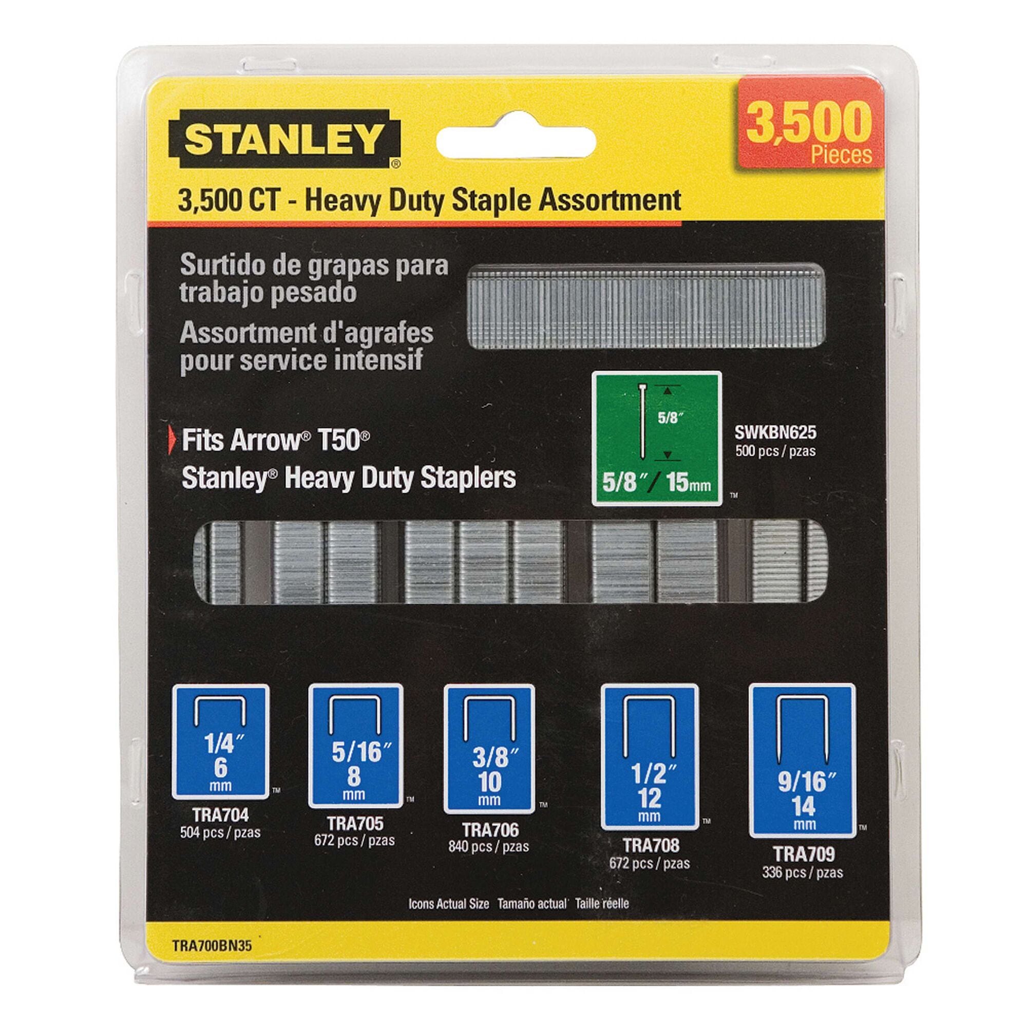 Stanley 3,500 pc Heavy Duty Staple and Brand Assortments