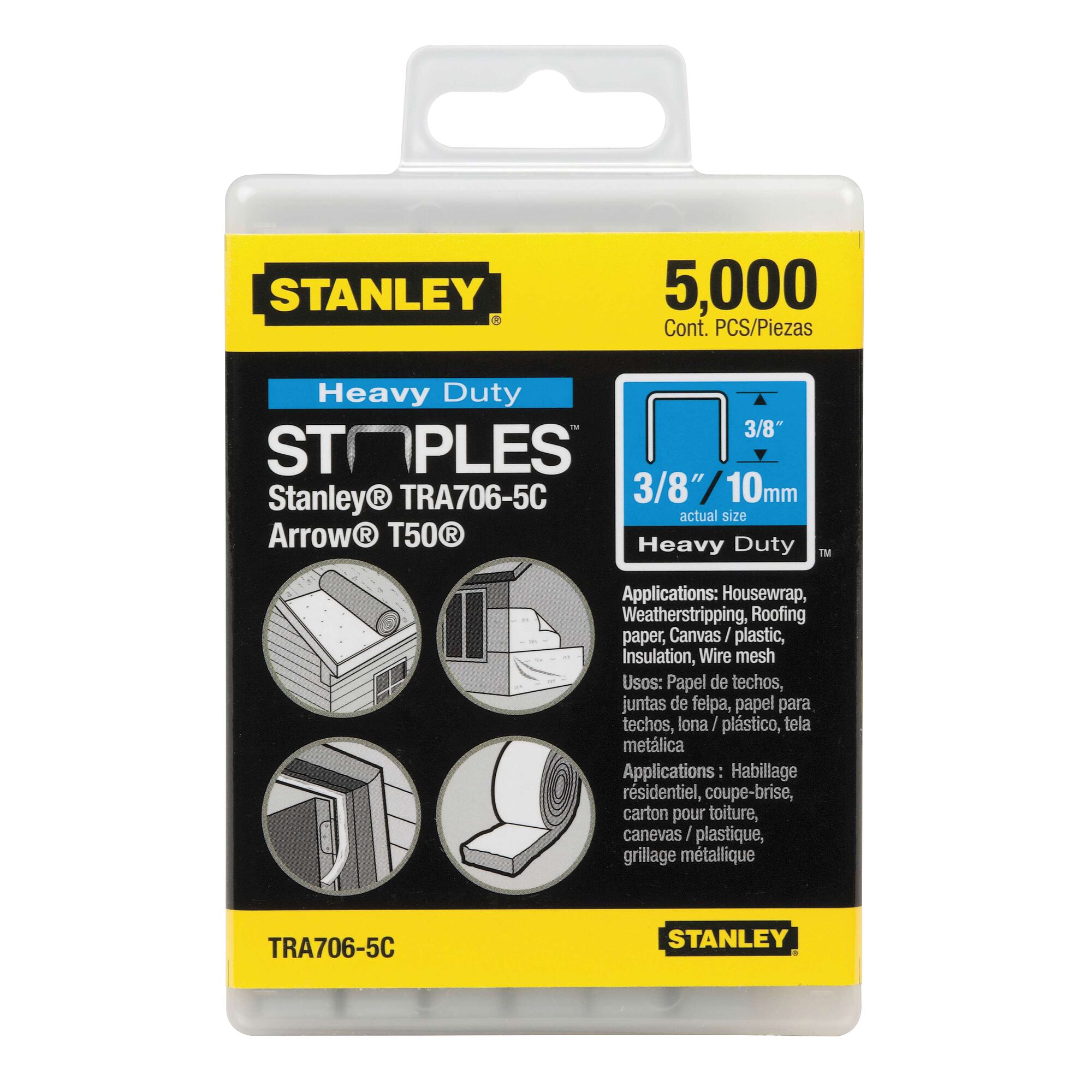 3/8 in Heavy Duty Staples (5000 PK) | STANLEY